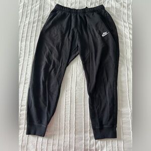 Black Nike club joggers